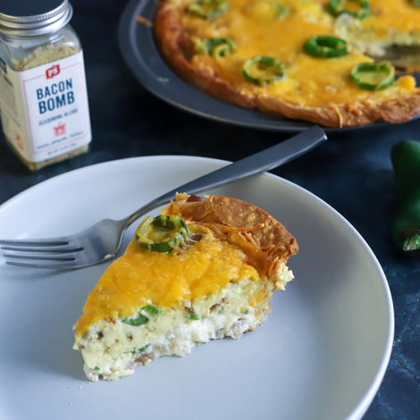 Bacon Bomb Jalapeño Popper Quiche