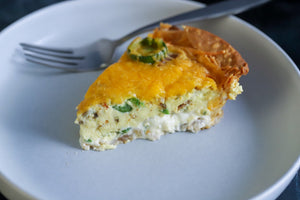 Bacon Bomb Jalapeño Popper Quiche