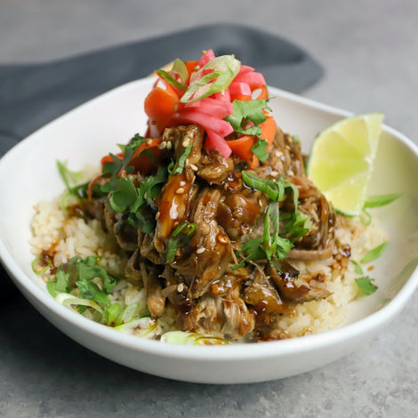 Ginger Teriyaki Pulled Pork Bowls