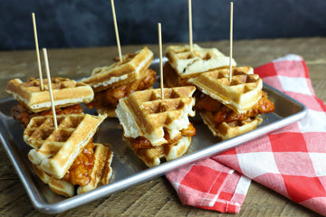Hot Chicken & Waffle Sliders