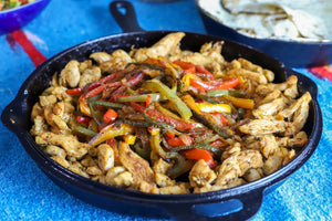 Elote Loco Chicken Fajitas