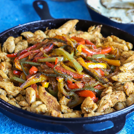 Elote Loco Chicken Fajitas