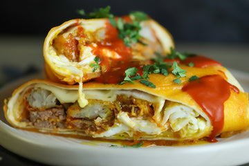 Cheese Crusted Breakfast Burrito
