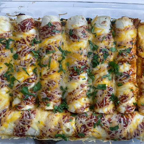 BBQ Pork Enchiladas