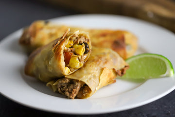 Taco Egg Rolls with El Dinero Ranch