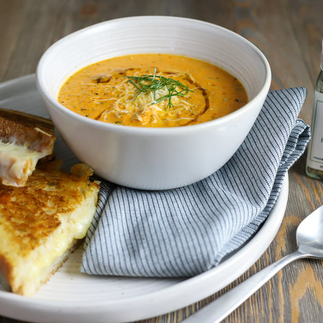 Roasted Tomato Soup & Grilled Cheese