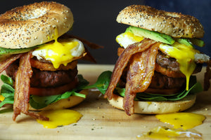 Bacon Bomb Breakfast Burger