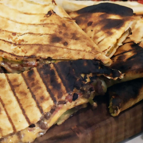 Tailgater Cheeseburger Quesadilla