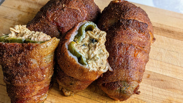 Bacon Wrapped Stuffed Poblanos