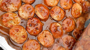 brat burnt ends soaked in oil