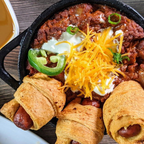 Fireman's Chili Dog Pigs in a Blanket