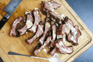 Smoked Ribs with Alabama White Sauce