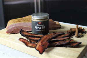 Homemade Bacon with apple pie seasoning