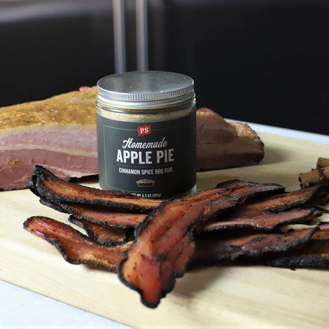 Homemade Bacon with apple pie seasoning