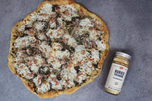 truffle butter pizza with buried treasure seasoning