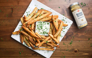 truffle fries with buried treasure seasoning