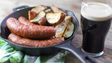 St. Patrick's Day corned beef sausage & cabbage