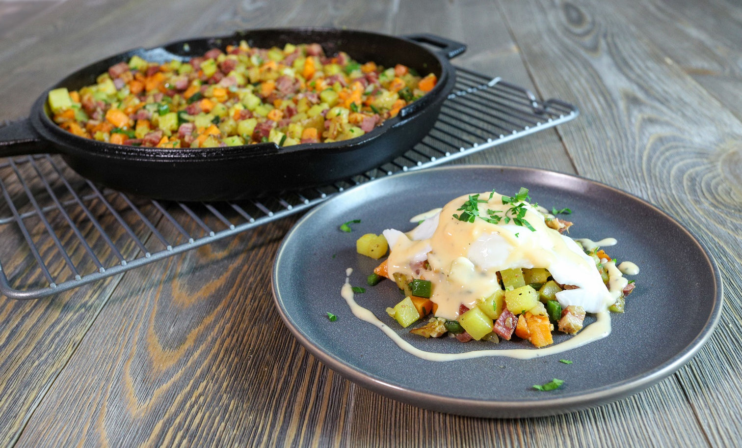 Corned Beef Hash Eggs Benedict PS Seasoning