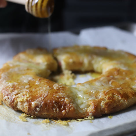 Savory Kringle with Prosciutto & Swiss