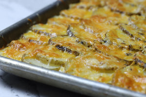 Sheet Tray Scalloped Potatoes