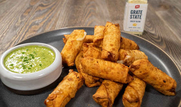 Homemade Mozzarella Sticks with Chive Chimichurri