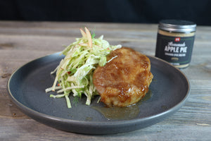 Apple Cinnamon Pork Chops with Apple Slaw