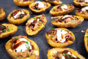 Loaded Brisket Potato Skins