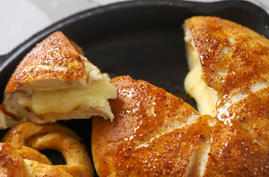 Pretzel Wrapped Hot Honey Brie