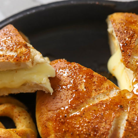 Pretzel Wrapped Hot Honey Brie