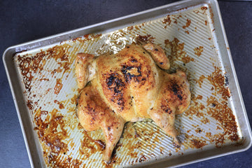 Garlic Pepper Spatchcock Chicken