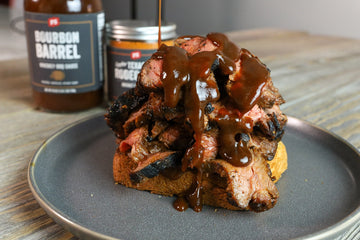 Smoked Tri Tip Sandwich on Texas Toast