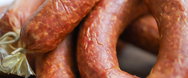 cured sausage seasoned using PS Seasoning bologna seasoning