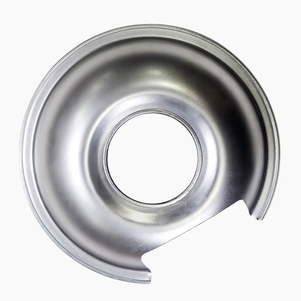 Pro Smoker burner drip pan for smoker replacement parts, shown from above with raised edges and center opening