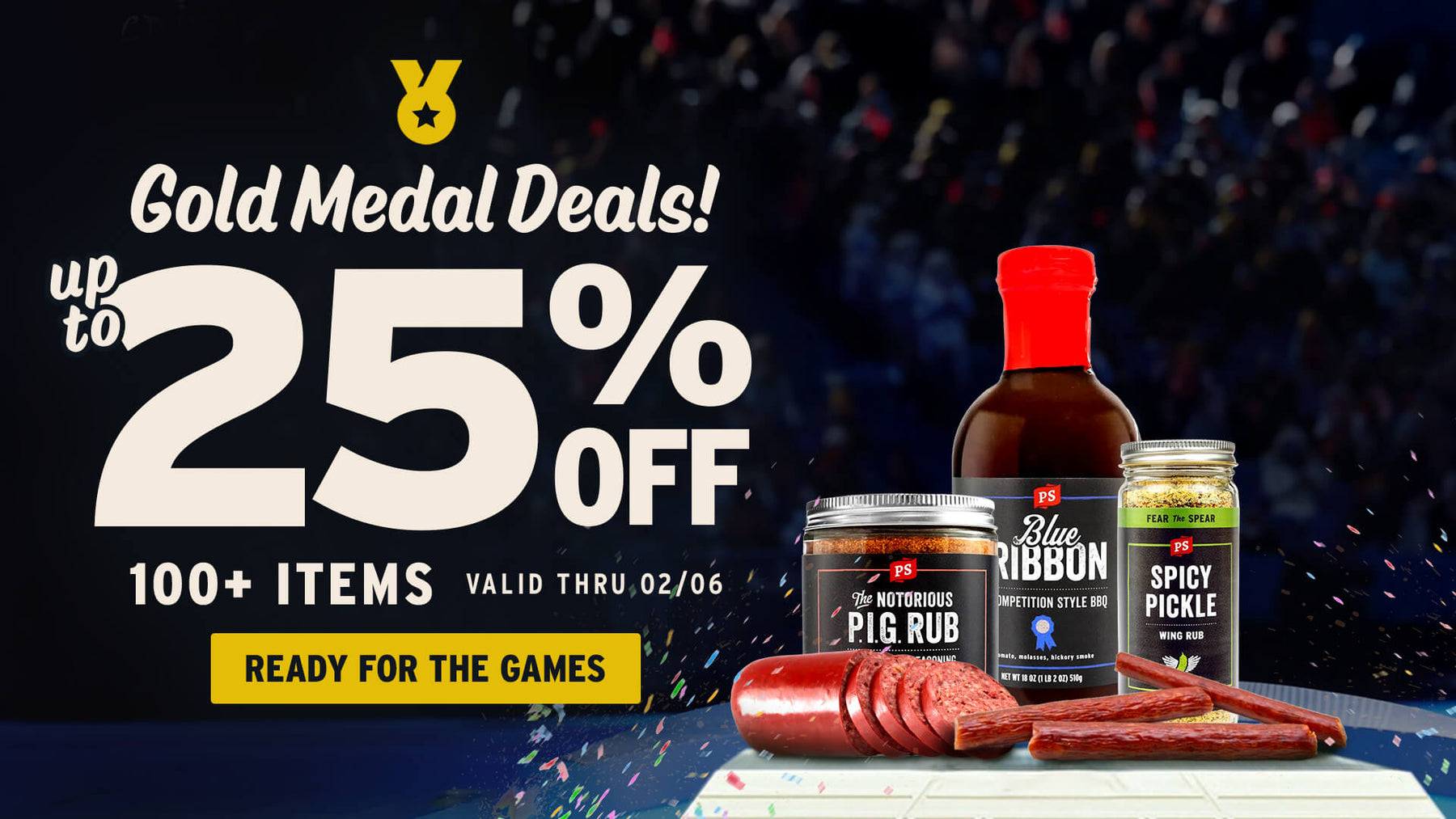 Olympic Gold Medal Deals | 25% Off