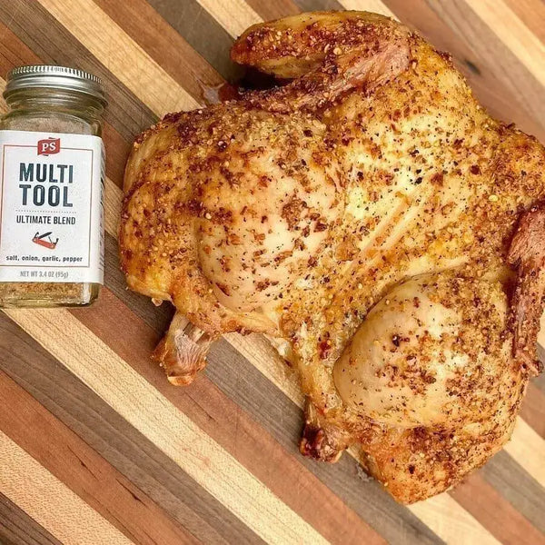 A chicken made with Multi-Tool to give it that ultimate flavor.
