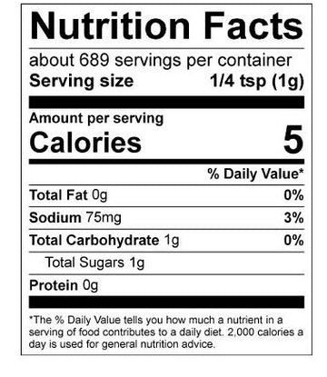 Cherry Bomb Large nutrition facts