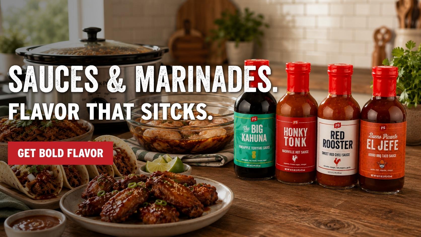 PS Seasoning sauces & marinades