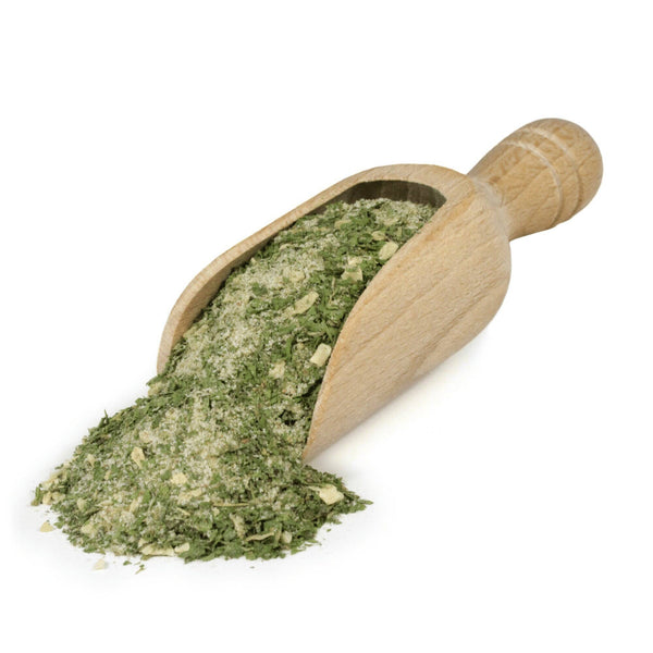 Scoop of Onion Bratwurst Seasoning