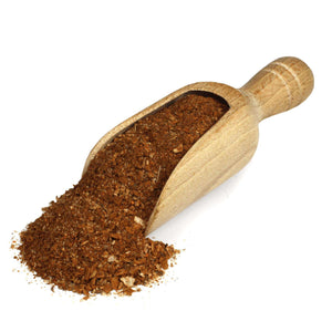 Scoop of seasonings and spices used to make Jamaican Jerk Snack Sticks