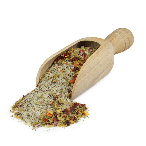 Scoop of Fresh Italian Bratwurst Seasoning