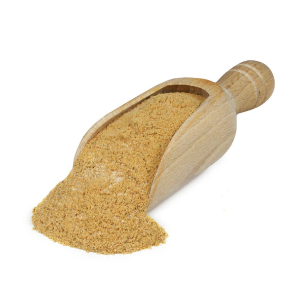 Scoop of seasonings and spices used to make Korean BBQ Snack Sticks.