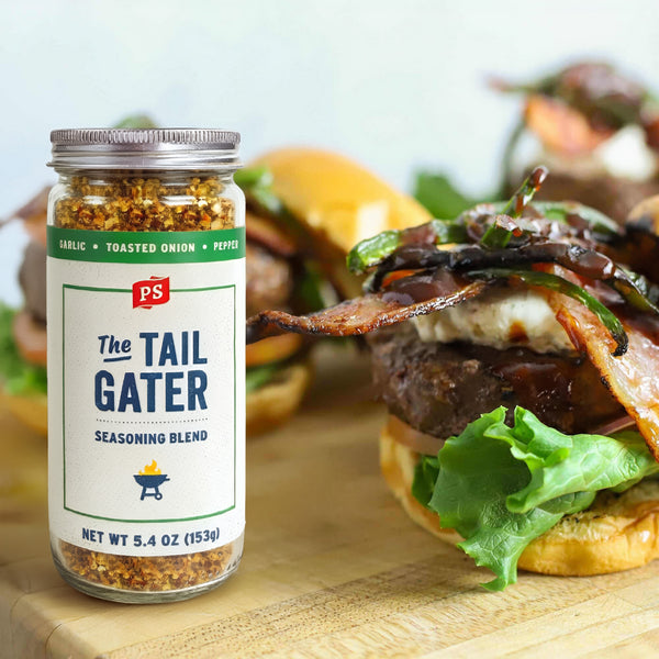The Tailgater - Ballpark Blend on hamburgers and cheeseburgers