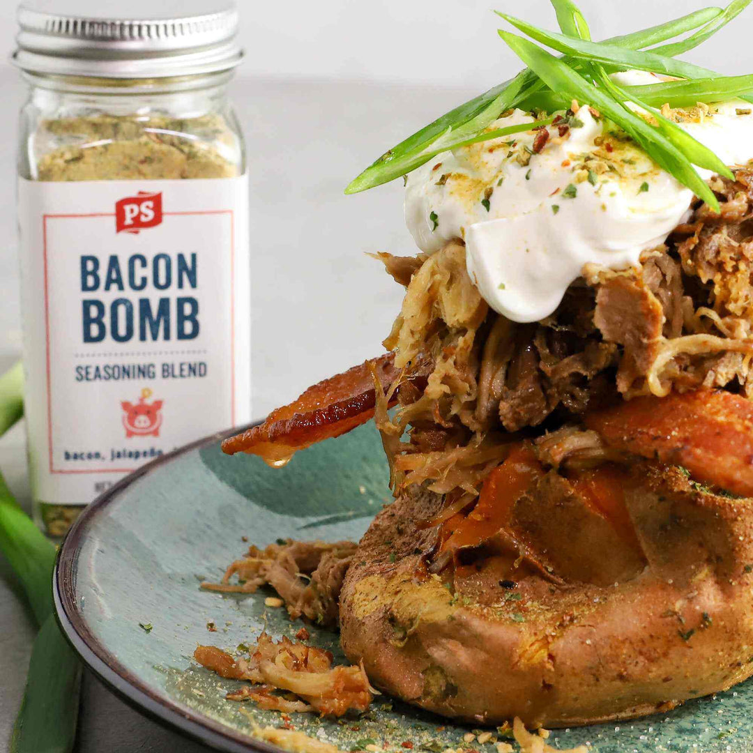 Bacon Bomb Jalapeno Hickory Vegan Bacon Seasoning PS Seasoning