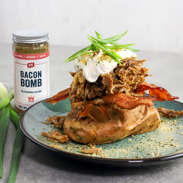 Bacon Bomb - Jalapeno Popper Seasoning with pulled pork