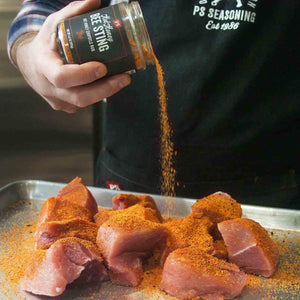 Bee Sting - Hot Honey Chipotle BBQ Rub sprinkled on pork