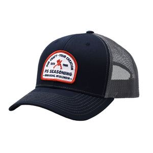 Charcoal/Navy Knife Patch Hat - PS Seasoning