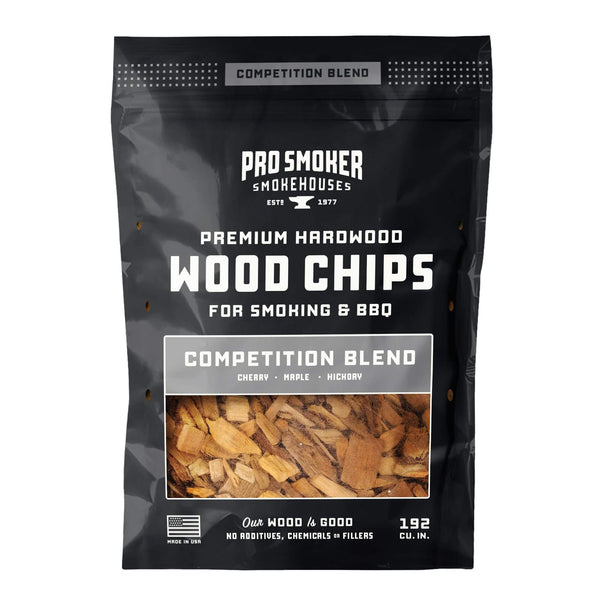 PS Seasoning Pro Smoker premium smoking wood chips — Competition Blend 192 cu. in.