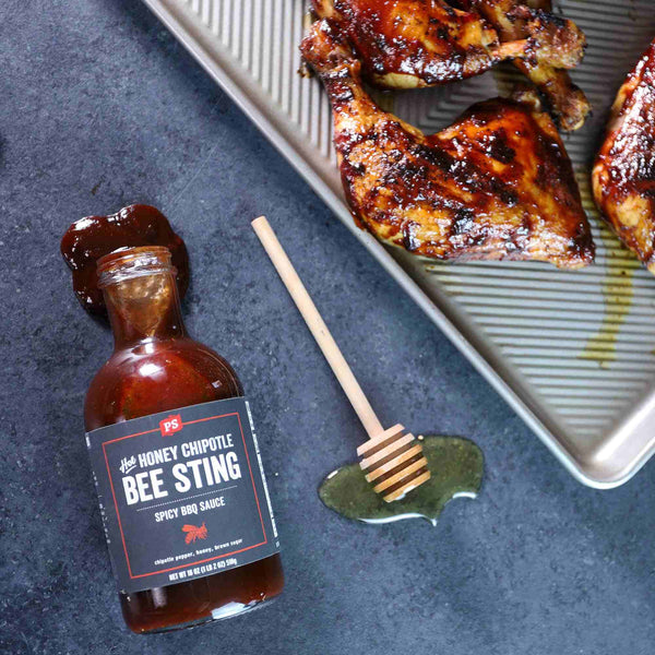 Hot Honey Bee Sting - Chipotle BBQ Sauce on chicken
