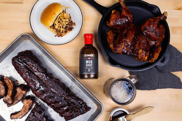 Mug Shot – Root Beer BBQ Sauce on chicken, ribs, or pulled pork