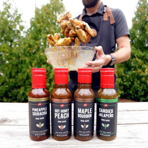 PS Seasoning Total Wingdom Set — pineapple sriracha, hot honey peach, maple bourbon, candied jalapeno